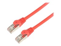 Prokord CAT 6a Kabel med afskærmning med folie og kobberfletning (SFTP 1m Netværkskabel Rød