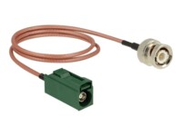 DeLOCK Antennekabel Koaksial 50cm Guld