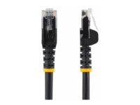 StarTech.com 1.5m CAT6 Cable - Black Snagless CAT 6 Wire - 100W RJ45 UTP 650MHz Category 6 Network Patch Cord UL/TIA (N6PATC150CMBK) CAT 6 Ikke afskærmet parsnoet (UTP) 1.5m Patchkabel Sort