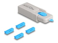 Delock DisplayPort Port Blocker Set for DisplayPort female ports 4 pieces + lock tool