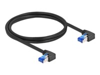 DeLOCK CAT 6a S/FTP 1m Patchkabel Sort