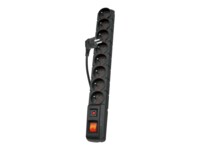 acar S8 Strømstødsbeskytter 8-stik 10A Sort 3m