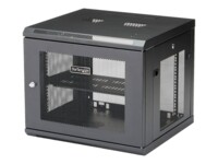 StarTech.com '9U Wall Mount Server Rack Cabinet - 4-Post Adjustable Depth (2'' to 19'') Network Equipment Enclosure Cable Management (RK920WALM)' Stativindelukkekabinet Sort