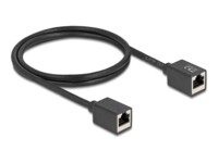 DeLOCK CAT 6a S/FTP 1m Netværkskabel Sort