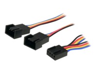 StarTech.com 12in 4 Pin Fan Power Splitter Cable - F/M - 1ft Fan Y Cable - 1ft 4-pin Fan Splitter Cable (FAN4SPLIT12) Splitter til blæser 31cm