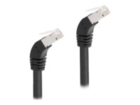 DeLOCK CAT 6a S/FTP 50cm Patchkabel Sort