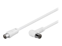 goobay Antennekabel Dobbelt afskærmet koaksial 1.5m Hvid Hvid