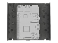 DeLOCK DIN rail Mounting Kit for Micro Controller or 3.5' Devices DIN rail monteringssæt Sort