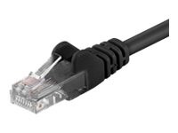 goobay CAT 5e Ikke afskærmet parsnoet (UTP) 25cm Netværkskabel Sort