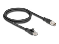 DeLOCK CAT 5e S/FTP 1m Netværkskabel Sort