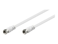 goobay Antennekabel Dobbelt afskærmet 5m Hvid Hvid