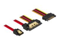 DeLOCK Seriel ATA-kabel Sort Orange Rød Gul 30cm