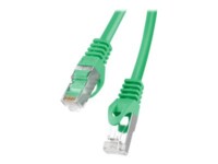 Lanberg CAT 6 Foldet uskærmet snoet par (F/UTP) 25cm Patchkabel Grøn RAL 6024