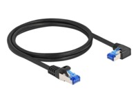 DeLOCK CAT 6a S/FTP 1m Netværkskabel Sort