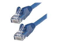 StarTech.com 15m LSZH CAT6 Cable, 10 Snagless RJ45 100W Network Patch Cord Strain Relief, CAT 6 10GbE UTP, Blue, Individually Tested/ETL, Low Smoke Zero Halogen - Category 6 - 24AWG (N6LPATCH15MBL) CAT 6 Ikke afskærmet parsnoet (UTP) 15m Patchkabel Blå