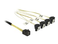 DeLOCK Seriel ATA/SAS-kabel Sort Gul 50cm