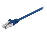 wentronic CAT 5e Foldet uskærmet snoet par (F/UTP) 1.5m Netværkskabel Blå