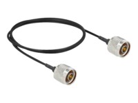 DeLOCK Antennekabel Koaksial 1m Sort Sort