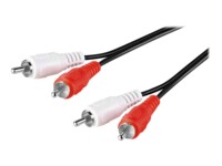 goobay AVK 128-1500 Audiokabel 15m Sort