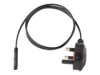 StarTech.com 3ft (1m) UK Laptop Power Cable, BS 1363 to C7, 2.5A 250V, 18AWG, Black, AC Notebook/Laptop Replacement Cord, Printer Cable, UK Laptop Charger Cord, BS 1363 to IEC60320 C7 - Power Brick Cord Strømkabel 1m Sort