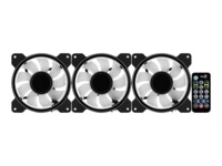 AeroCool Mirage 12 ARGB Pro Systemkabinetblæsersæt 1-pack Sort 120 mm