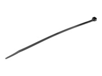 StarTech.com 20cm(8') Cable Ties, 4mm(1/8') wide, 55mm(2-1/8') Bundle Diameter, 22kg(50lb) Tensile Strength, Nylon Self Locking Zip Ties with Curved Tip, 94V-2/UL Listed, 100 Pack, Black - Nylon 66 Plastic - TAA (CBMZT8B) 20.32cm Sort