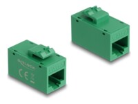 DeLOCK CAT 6a Ikke afskærmet parsnoet (UTP) Keystone coupler Grøn