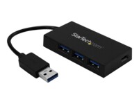 StarTech.com 4 Port USB 3.0 Hub, USB Type-A Hub with 1x USB-C & 3x USB-A Ports (SuperSpeed 5Gbps), USB Bus Powered, USB 3.1/USB 3.2 Gen 1 Adapter Hub, Portable USB Hub for Laptop/Desktop - Windows/macOS/Linux (HB30A3A1CFB) Sort