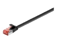 goobay CAT 6 U/FTP, PiMF 50cm Patchkabel Sort