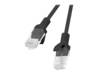 Lanberg CAT 5e Ikke afskærmet parsnoet (UTP) 1m Patchkabel Sort RAL 9004