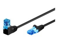 goobay CAT 6a Ikke afskærmet parsnoet (UTP) 1m Patchkabel Sort