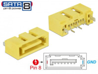 DeLOCK Steckver. SATA 6 Gb/s St Pin 8 Pw