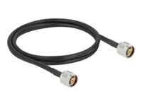 DeLOCK Antennekabel Koaksial 1m Sort Sort