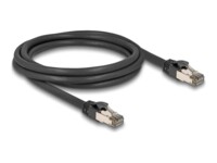DeLOCK CAT 6a U/FTP 2m Netværkskabel Sort