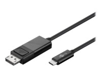 USB 3.1 Type-Câ„¢ to DisplayPort adapter cable, black, 1.2 m