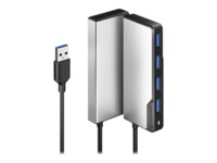 Alogic USB-A Fusion SWIFT 4-in-1 Hub Grå