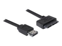 DeLOCK Power Over eSATA kabel Sort 1m