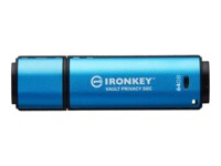 Kingston IronKey Vault Privacy 50C 64GB USB-C 3.2 Gen 1 Blå