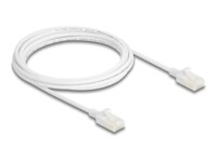 DeLOCK CAT 6a U/UTP, Unshielded 3m Netværkskabel Hvid