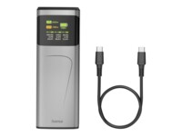 Hama High Power 24000mAh 2xUSB-C 1xUSB-A Grå