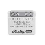 Shelly · Unterputz · 'EM Mini Gen4' · Relais · max 8A · 1 Kanal · WLAN · Matter · Zigbee · Bluetooth