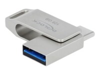 DeLOCK 128GB USB 3.2 Gen 1 / USB-C USB stick Sølv