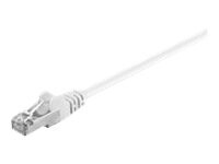 goobay CAT 5e Foldet uskærmet snoet par (F/UTP) 50m Netværkskabel Hvid