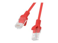 Lanberg CAT 5e Ikke afskærmet parsnoet (UTP) 25cm Patchkabel Rød RAL 3017