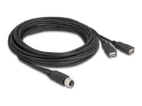 Delock USB / serielkabel 5m Sort