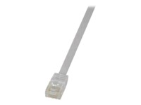 LogiLink SlimLine CAT 6 Ikke afskærmet parsnoet (UTP) 5m Patchkabel Hvid