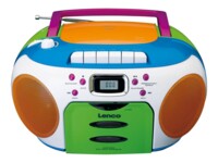 Lenco SCD-971 Boombox Blå Grøn Orange Lilla Hvid