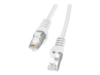 Lanberg CAT 6 Foldet uskærmet snoet par (F/UTP) 3m Patchkabel Hvid RAL 9010