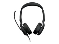 Jabra Evolve2 50 UC Stereo Kablet Høretelefoner Sort