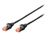 DIGITUS Professional CAT 6 SFTP, PiMF 3m Patchkabel Sort
